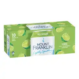 Woolworths Mount Franklin Lightly Sparkling Water offer