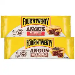Woolworths Four’N Twenty Angus Pies – From the Freezer offer