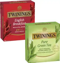 Coles Twinings Tea Bags-100 Pack offer