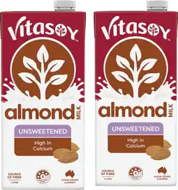 Coles Vitasoy Unsweetened Almond Milk offer