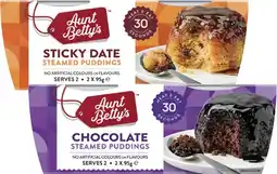 Coles Aunt Betty's Puddings 190g-220g offer