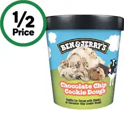 Woolworths Ben & Jerry’s Ice Cream or Sundae Tub 427-458ml offer