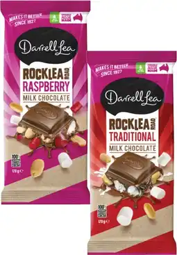 Coles Darrell Lea Block Chocolate-170g offer