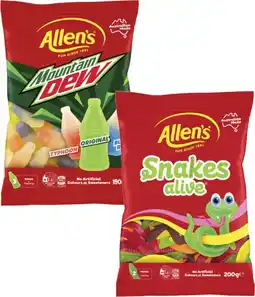 Coles Allen's Lollies-200g offer