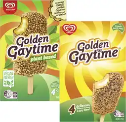 Coles Streets Golden Gaytime Sticks 400mL offer