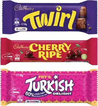 Coles Cadbury Chocolate Bar-50g offer