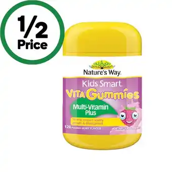 Woolworths Nature’s Way Kids Smart Vita Gummies Multivitamin offer