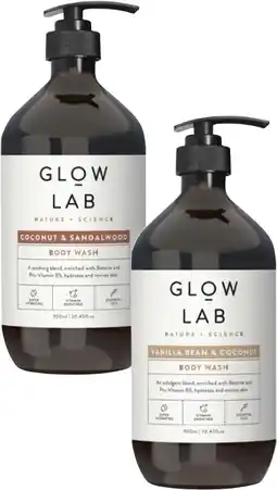 Coles Glow Lab Body Wash offer