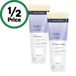 Woolworths John Frieda Shampoo or Conditioner 250ml offer
