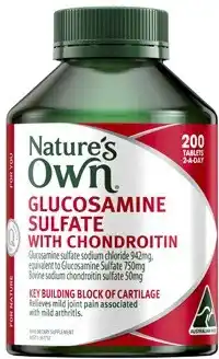 Coles Nature's Own Glucosamine Sulfate with Chondroitin Tablets offer