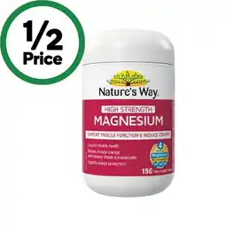 Woolworths Nature’s Way Magnesium Tablets offer