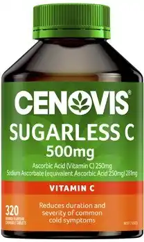 Coles Cenovis Sugarless C 500mg Chewable Tablets offer