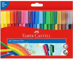 Coles Faber Castell Connector Pens offer