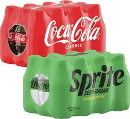 Coles Coca-Cola, Fanta or Sprite Soft Drink 12x300mL offer