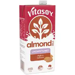 Woolworths Vitasoy Unsweetened Long Life Almond Milk offer