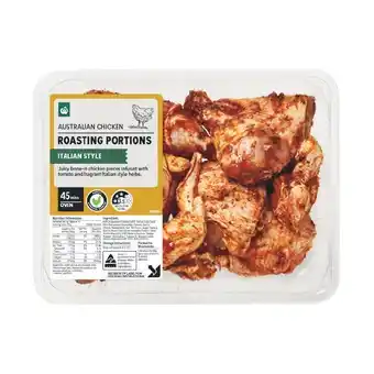 Woolworths Woolworths Australian RSPCA Approved Chicken Roasting Portions Italian Style offer