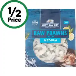 Woolworths Just Caught Raw Prawns Tail Off – From the Seafood Freezer offer