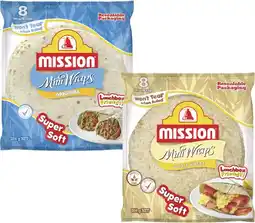 Coles Mission Mini Wraps 384g offer