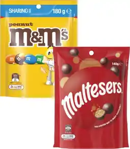 Coles M&M's, Maltesers or Pods 120g-180g offer