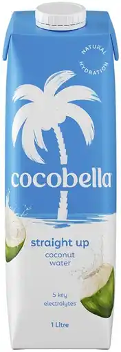 Coles Cocobella Straight Up Coconut Water offer