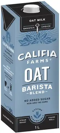 Coles Califia Farms Barista Oat Long Life Milk offer