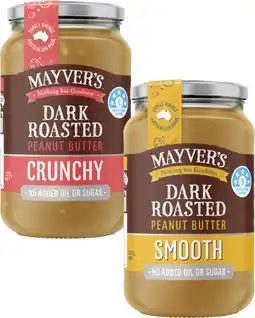 Coles Mayver's Dark Roasted Peanut Butter offer