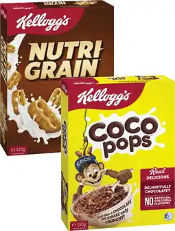 Coles Kellogg's Nutri Grain 470g or Coco Pops 535g offer