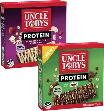 Coles Uncle Tobys Protein Muesli Bars offer