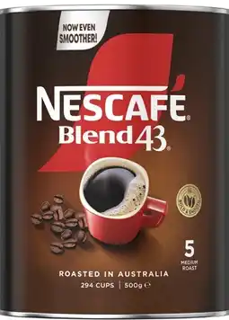 Coles Nescafé Blend 43 Instant Coffee offer