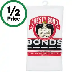 Woolworths Bonds Men’s Chesty Bond Singlet – Assorted offer