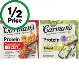 Woolworths Carman’s Protein Bars offer