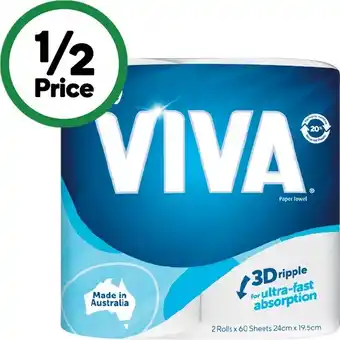 Woolworths Viva Paper Towel offer
