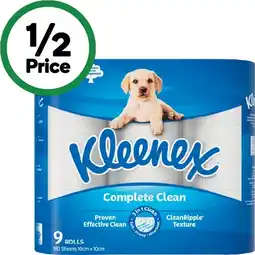Woolworths Kleenex Complete Clean Toilet Paper offer