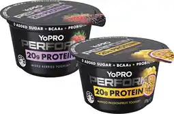 Coles Yopro Perform High Protein Yoghurt No Added Sugar offer