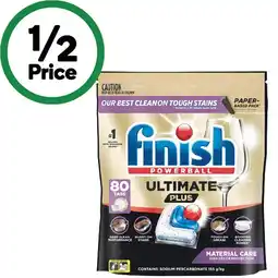 Woolworths Finish Ultimate Plus Material Care Dishwashing Tablets offer