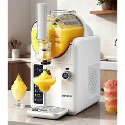 Woolworths ﻿﻿Devanti Slushie Machine Ice Cream Maker White offer