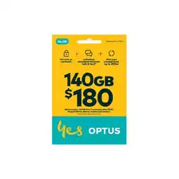 Woolworths Optus $180 SIM Starter Kit offer