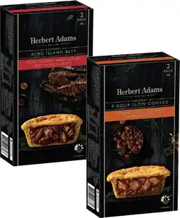 Coles Herbert Adams Slow Cooked Beef Pies 400g-420g offer