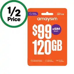 Woolworths amaysim $99 Starter Pack‡ offer