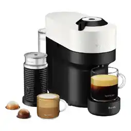 Woolworths Nespresso Vertuo Pop by Breville Coffee Machine Bundle White offer