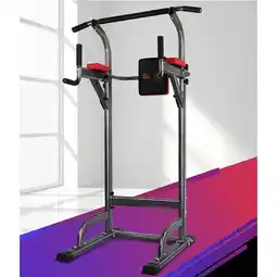 Woolworths 200 kg Everfit Weight Bench Chin Up Tower Bench Press Home Gym Wokout Capacity offer
