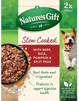 Coles Nature's Gift Slow Cooked Dog Food offer