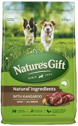Coles Nature's Gift Dry Dog Food offer