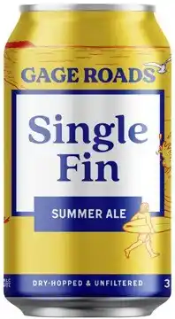 Coles Gage Roads Single Fin Summer Ale Cans offer