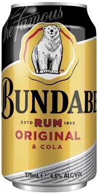 Coles Bundaberg UP & Cola Cans offer