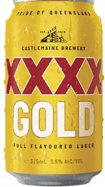 Coles XXXX Gold Block Cans offer