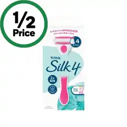 Woolworths Schick Silk 4 Razor Kit offer