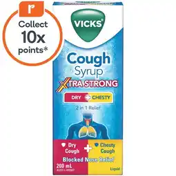 Woolworths Vicks Cough Syrup Xtra Strong Dry + Chesty offer