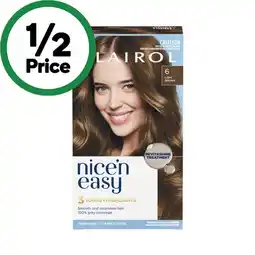 Woolworths Clairol Nice 'N Easy Permanent Hair Colour offer
