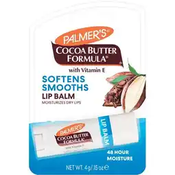 Woolworths Palmer's Cocoa Butter Formula Moisturising Lip Balm offer